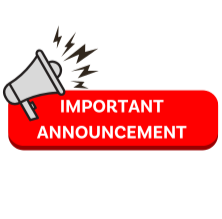 Important announcement